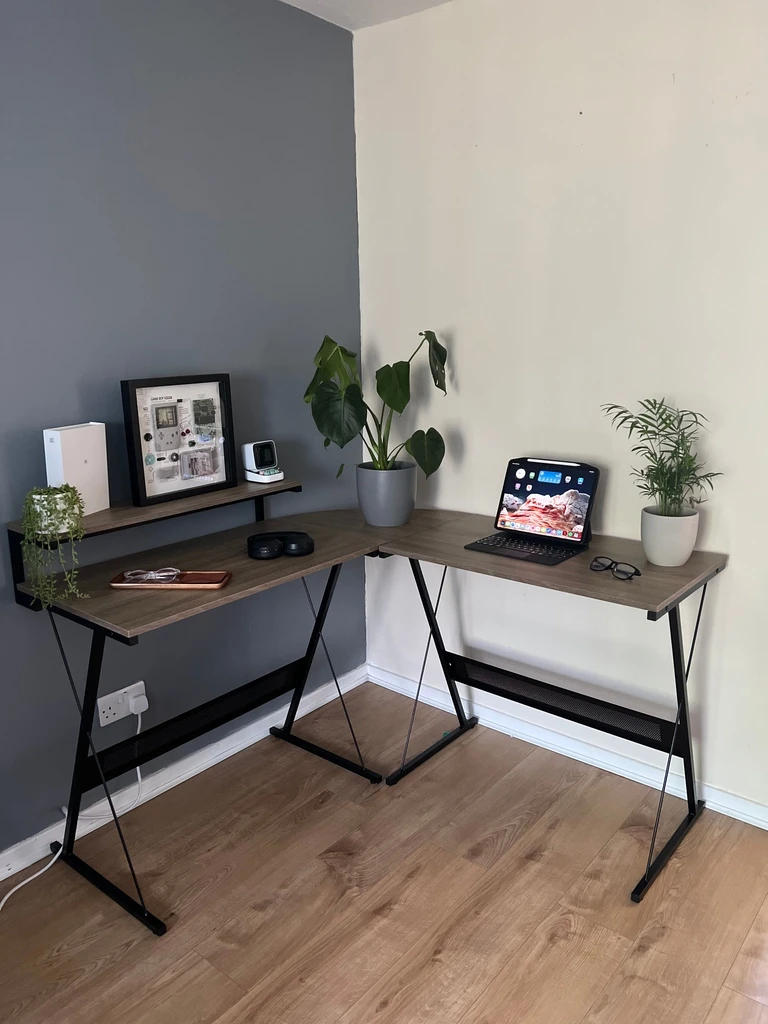 Bestier L-Shaped Computer Desk
