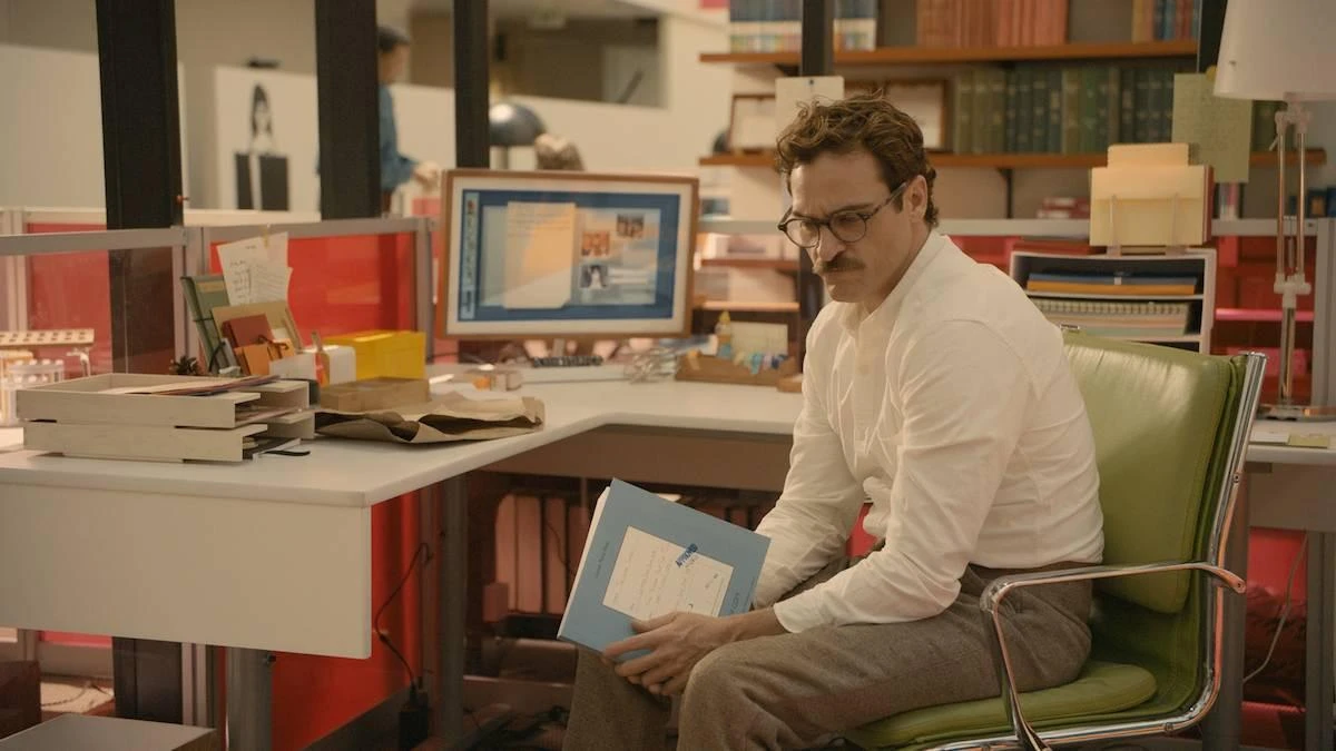 Her film desk setup / workspace