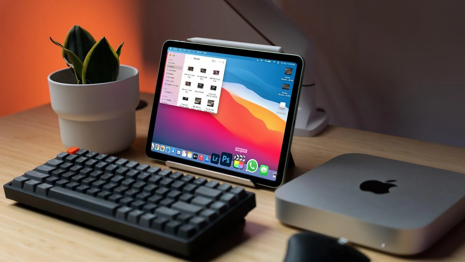 portable monitor for improved work performance