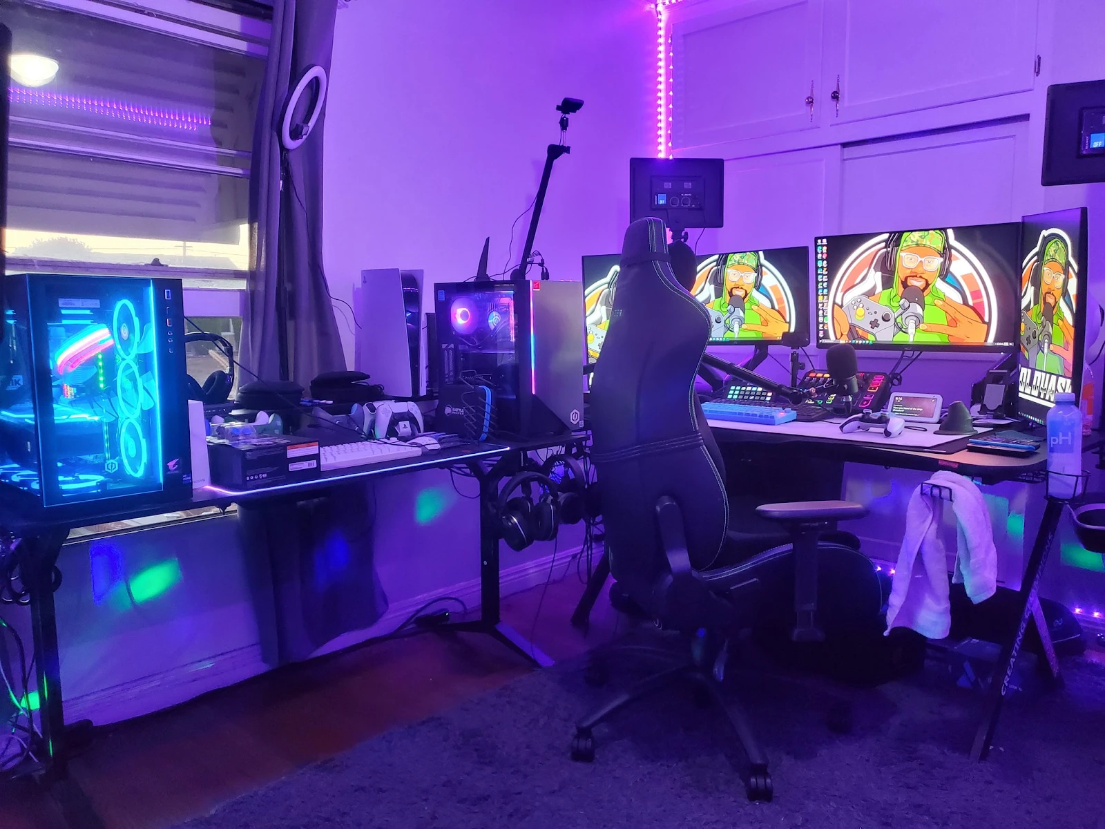 streamer gaming setup