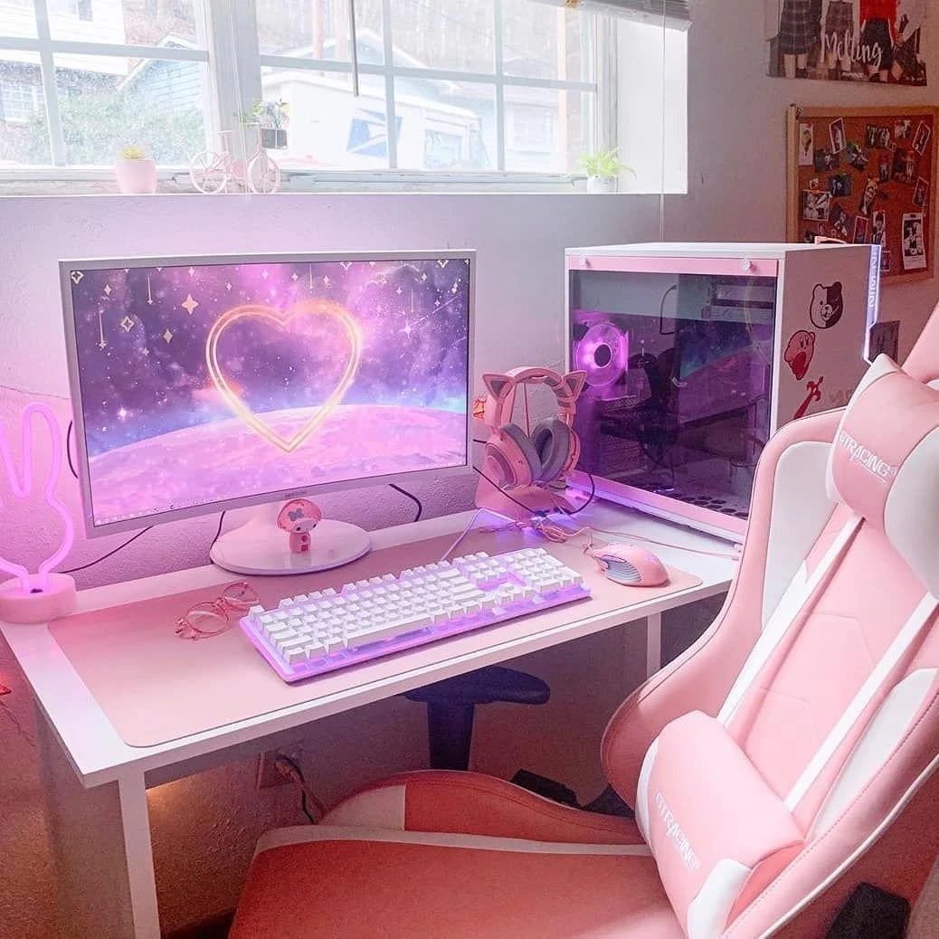 Kawaii Gaming Setup