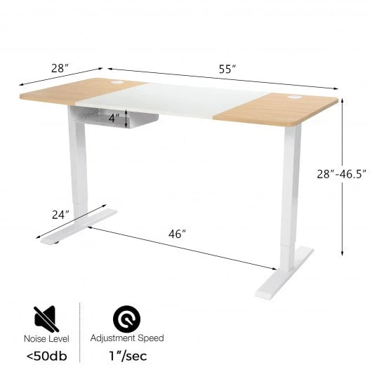 Electric sit to stand desk - Adjustable Electric Desk - Dynamic Setups