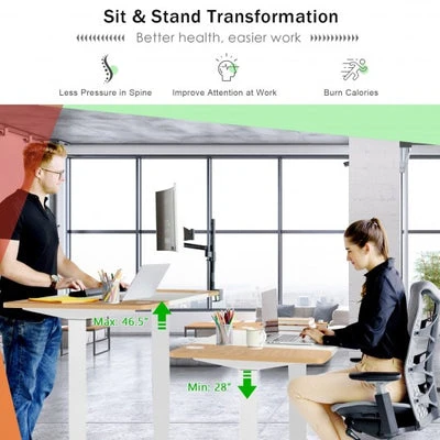 Electric sit to stand desk - Adjustable Electric Desk - Dynamic Setups