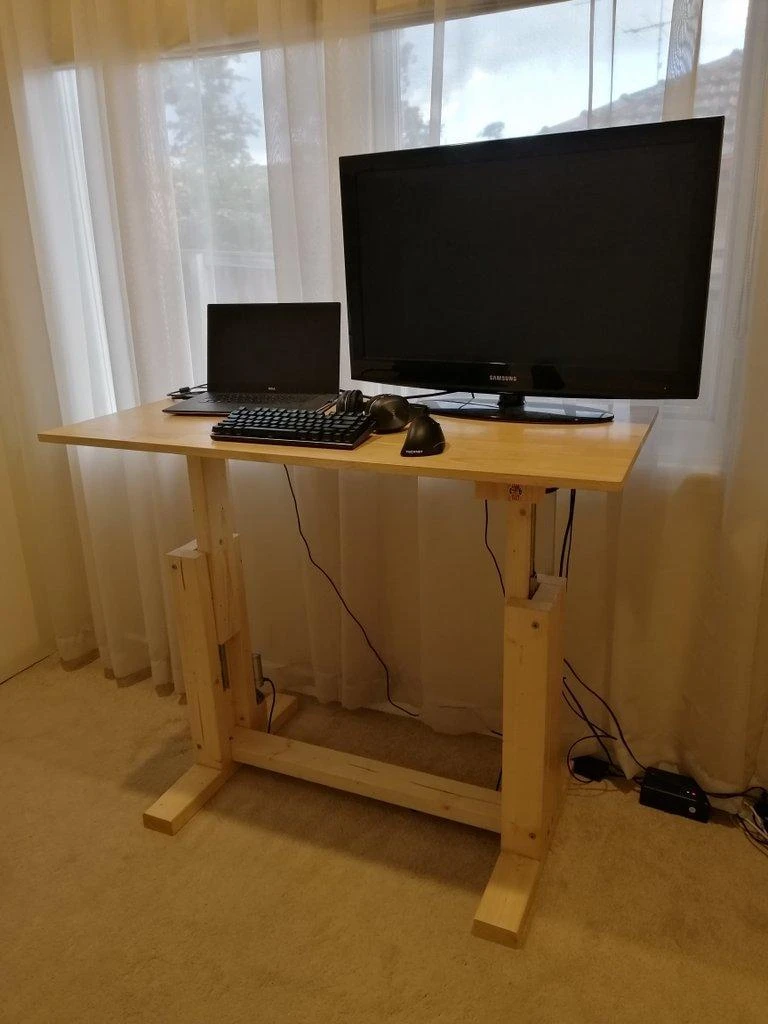 standing desk setup