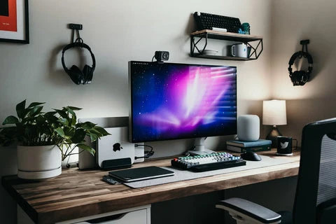 customized work from home space